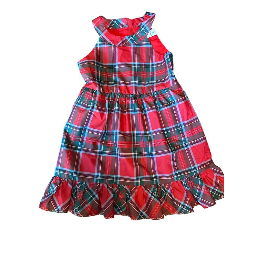 Vineyard Vines nantucket tartan red taffeta dress 2T